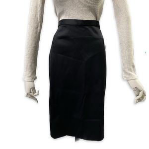 Gerani Skirt Womens Size 12  Made in Italy Midi Black Stretch